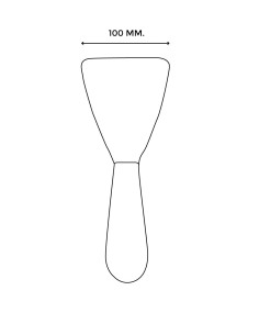 Mestre de serigrafia INOX N.100 Spatula 2