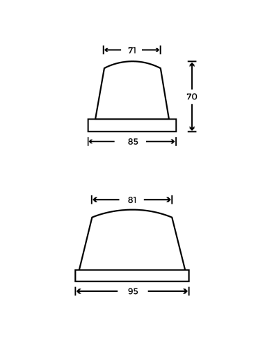 Tampon de tampographie rouge 021 (71 x 81 mm)