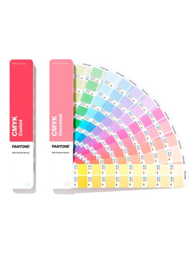 Conjunto de guias de cores CMYK - Pantone Revestido e Não Revestido