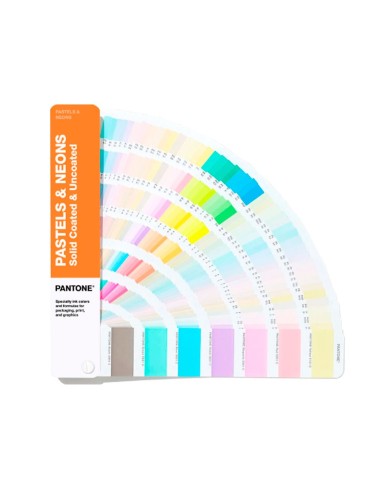 Guia de pastéis e neon - Pantone Revestido e Não Revestido