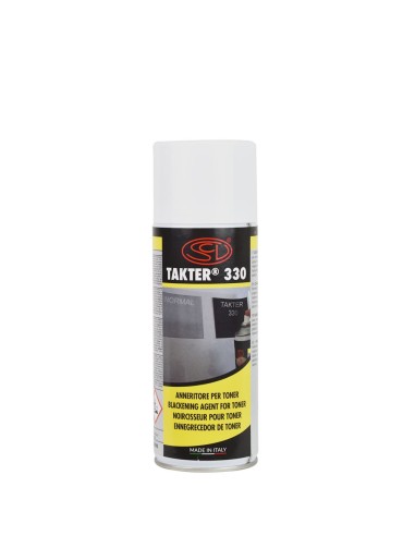 Takter 330 - Escurecimento de toner a laser e spray fixador para Serigrafia