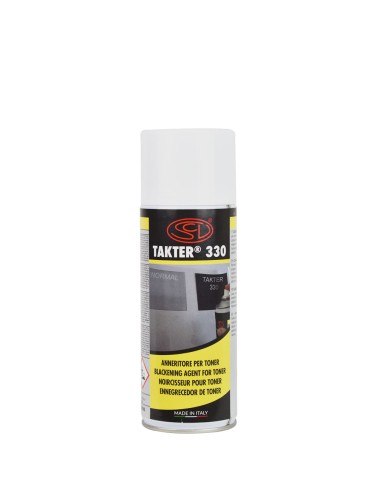 Takter 330 - Spray ennegrecedor y fijador de toner láser para Serigrafía