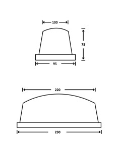 Tampon rouge 020 (100 x 220 mm.) Plus doux pour la tampographie 2