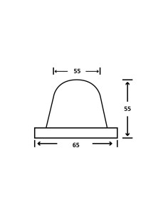 Tampon rouge 057 (55 x 55 mm.) Dureté moyenne pour la tampographie 2