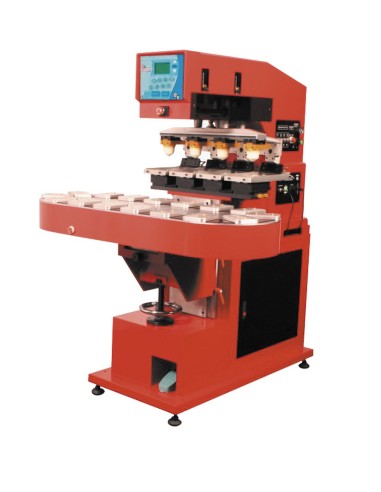 TIC - 401 S - Máquina de tampografía de 4 colores con transfer