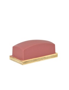 Tampon rouge 011 (40 x 85 mm.) Dureté moyenne pour la tampographie