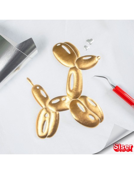 Easy Puff Metallic - Vinilo térmico textil de Corte