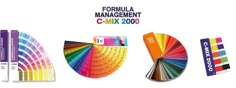 Criar cores Pantone, RAL, HKS e livro C-MIX com C - MIX 2000