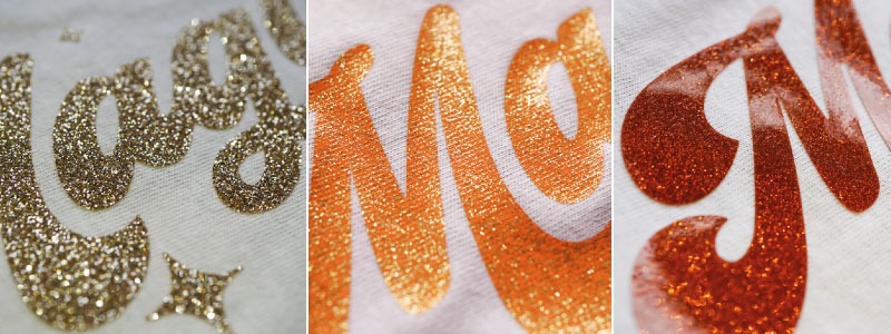 Cuál es la diferencia entre los tres vinilos térmicos textiles de corte más deslumbrantes de SISER: Glitter, Sparkle y Twinkle